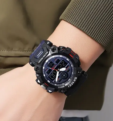 Годинник чоловічий наручний спортивний Skmei 2226 Синій - фото 5