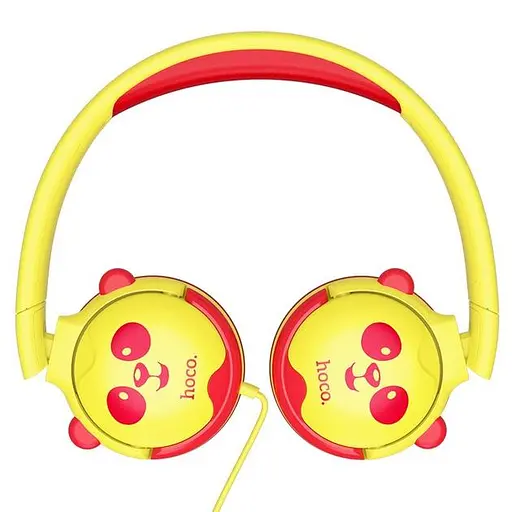 Проводные наушники Hoco W31 Children headphones, 3.5mm, 1.2m, yellow - фото 3