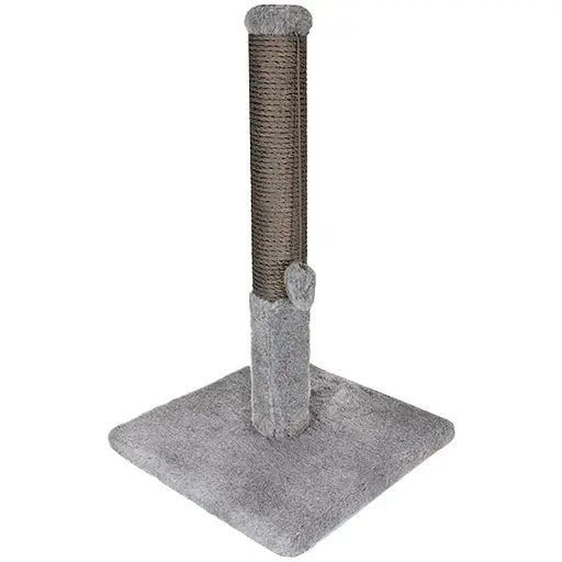 Дряпка Lucky Pet ДКП сизаль сірий міні хутро сіре 30х30х51 см