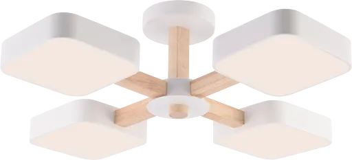 Люстра VALESO XI3354-4 белый+дерево - фото 3