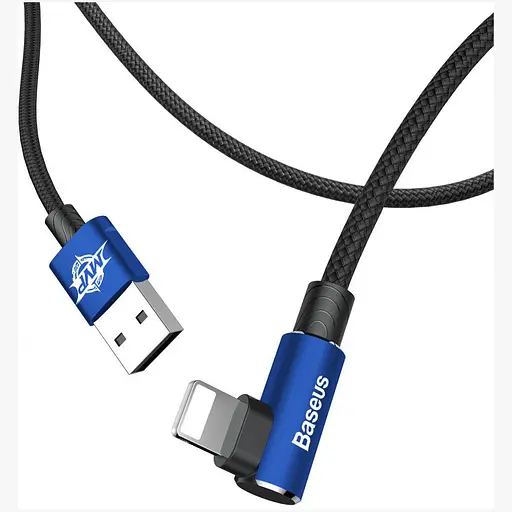 Кабель Baseus MVP Elbow Type USB - Lightning для iPhone 15, 14, 12 X - CALMVP-A03 2 метра - фото 1