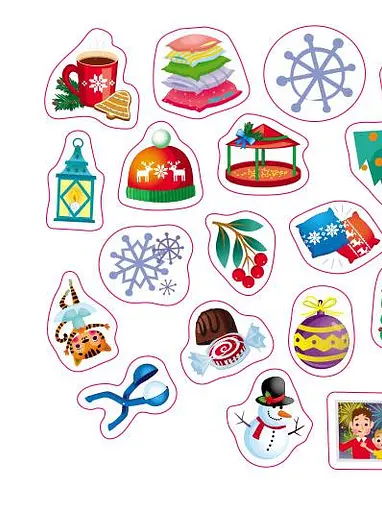 Адвент. Святкова домівка з наліпками - фото 4