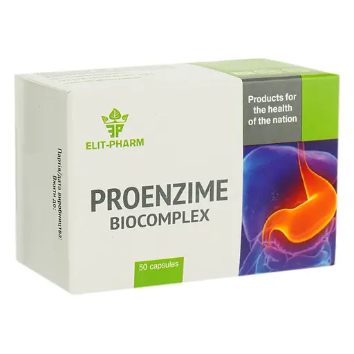 Проензим Біокомплекс Elit-Pharm 50 капсул (0.5 г)