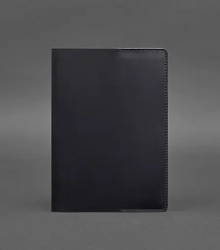 Шкіряна обкладинка для блокнота 6.0 (софт-бук) синя Crazy Horse - фото 1