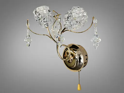 Дизайнерське світлодіодне бра Квіткові мотиви 2 Вт - фото 2