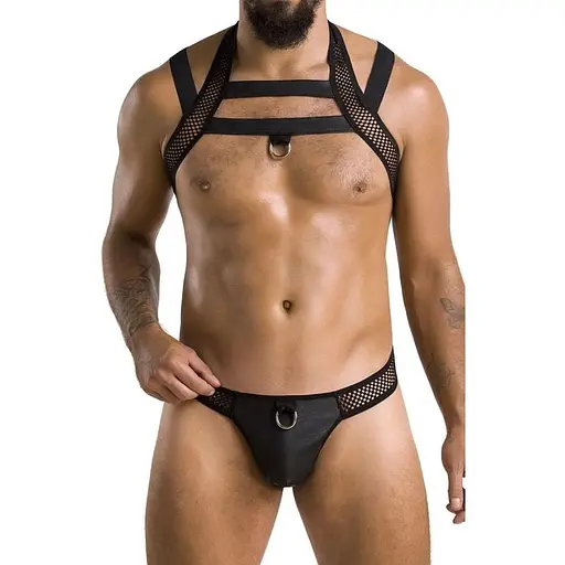 Чоловічий еротичний набір Passion 043 Set Jacob black L/XL