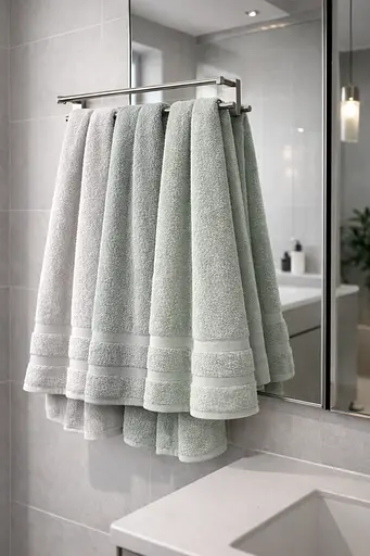 Набір турецьких рушників для ванної 70x140 см 3 шт TC303376186 - фото 2