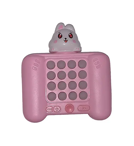 Електронна гра кнопкова F6-7-9-B-9-L-9-Y-9-K, музика, звук (англ), світло, в коробці (6903317700837) Заєць Вид B - фото 1