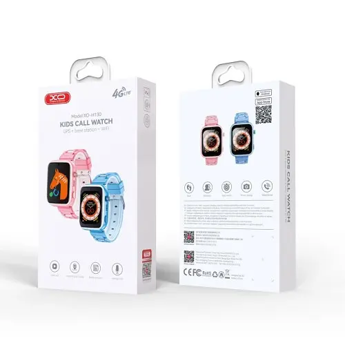 Смарт-часы XO H130 GPS Children's Intelligent 4G Watch Голубой - фото 8