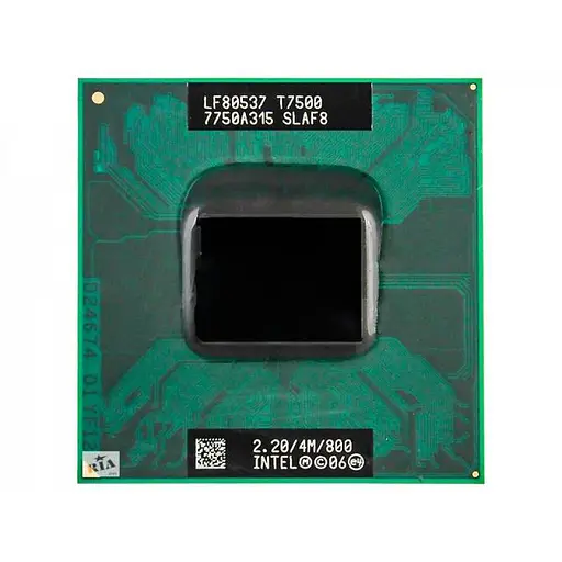 Процессор для ноутбука Intel Core 2 Duo T7500 2.2GHz/4M/35W Socket P Б/У