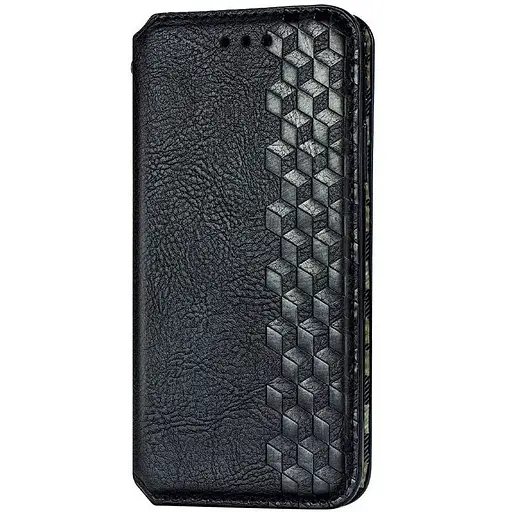 Кожаный чехол-книжка GETMAN Cubic (PU) для Xiaomi Redmi Note 9s / Note 9 Pro / Note 9 Pro Max Черный
