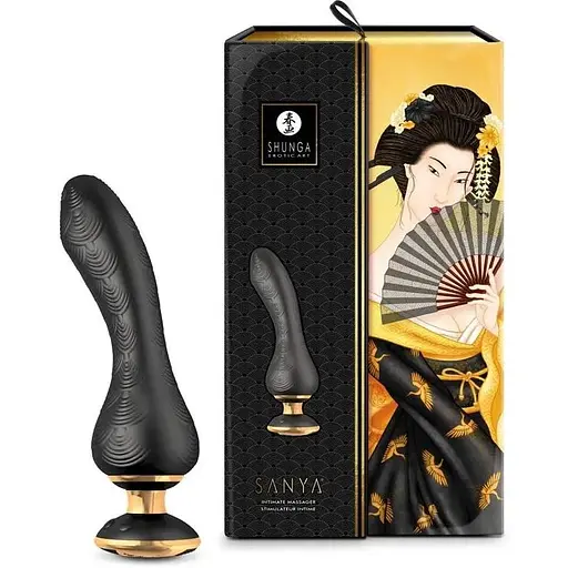 Вибратор для точки G Shunga Sanya Black Гибкий ствол - фото 7
