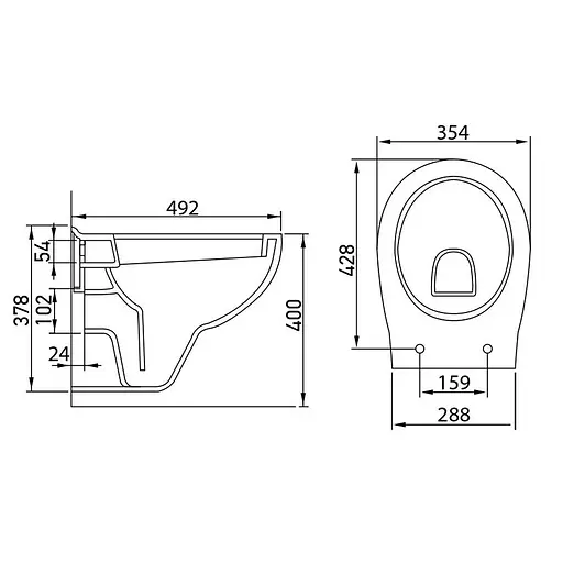 Комплект инсталляция 3 в 1 Imprese I8109 + унитаз Volle MARO 13-52-321 с сидением полипропилен, Белый - фото 5