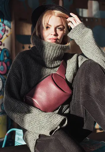 Поясна сумка Easy марсала флотар - фото 3