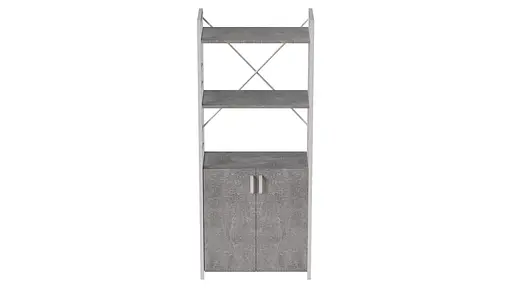 Етажерка 3/60 Ferrum-decor Серії Конект із тумбою 144x60x28 Білий ДСП Бетон (FRD-104455) - фото 4