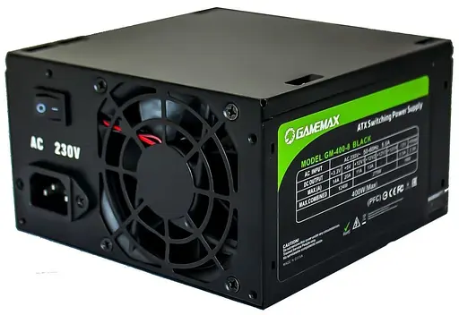 Блок живлення GameMax 400W (GM-400-8CM Black) - фото 1