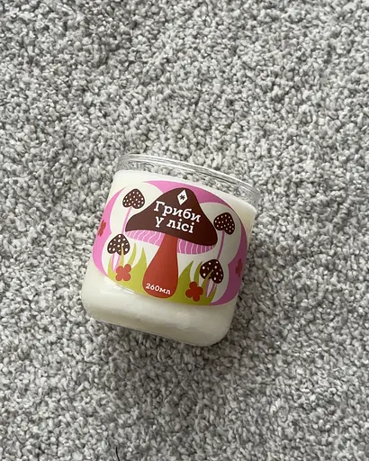 Свічка Гриби у лісі 260 мл, 30 год Стандартні 250 мл Соєвий віск - фото 4