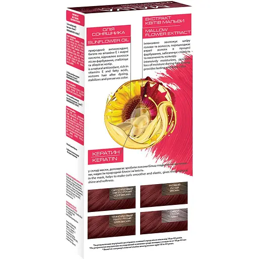 Уцінка. Стійка крем-фарба для волосся Malva Color Revive відтінок 34 дика вишня 103 мл   - фото 2