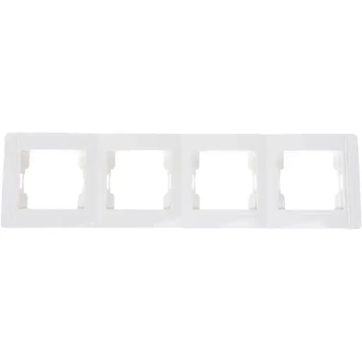 Рамка Brille для розетки ZB-4F wh