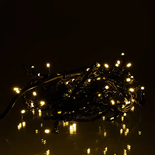 Новорічна гірлянда вулична Бахрома GarlandoPro 6 м 105 LED вулична гірлянда чорний провід Жовте світло 6МBY - фото 2