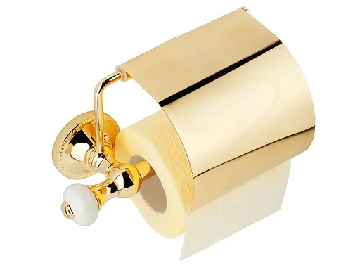 Тримач для туалетного паперу Kugu Pan 011G Золотий - фото 2