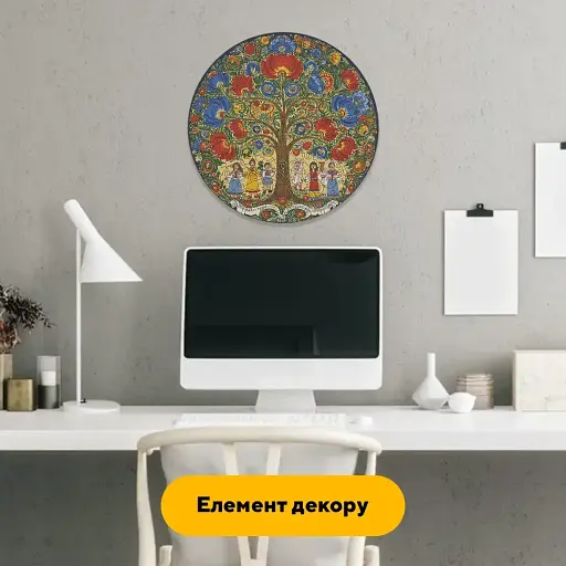 Деревянный фигурный пазл Декоративная Роспись Мощь Рода, А1, Деревянная коробка 500+ элементов - фото 6