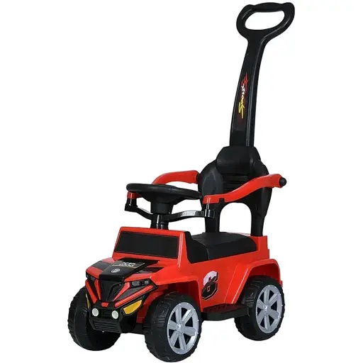 Каталка Bambi Racer M 5805EL 2-в-1 з батьківською ручкою та музикою червоний