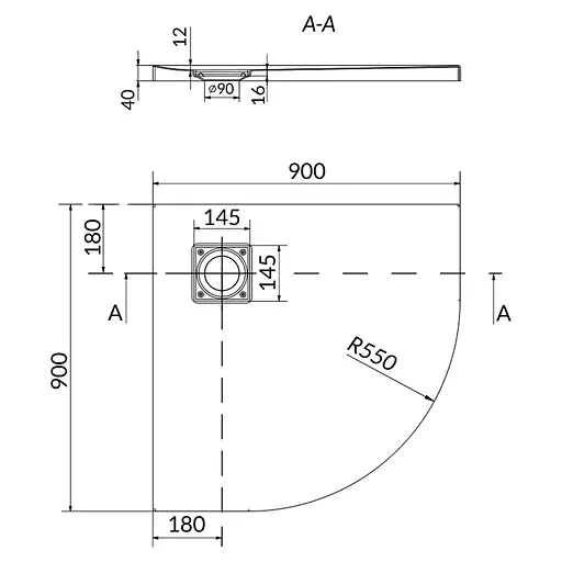 Душовий піддон Cersanit Tako 90x90 S601-120 - фото 2