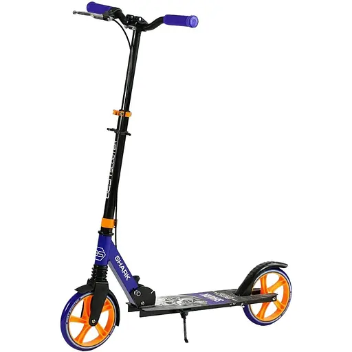 Самокат Best Scooter 77-99.5х53х15 см Черно-фиолетовый 000283554 - фото 1