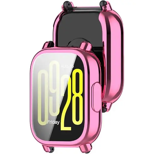 Чехол-накладка DK для Xiaomi Redmi Watch 5 Lite Silicone Face Case (pink rose) - фото 2