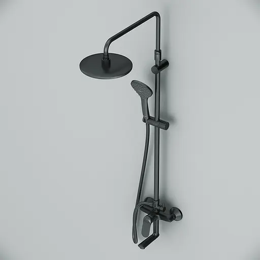 Душова система Am.Pm Sunny black F0785C922, Чорний матовий - фото 4