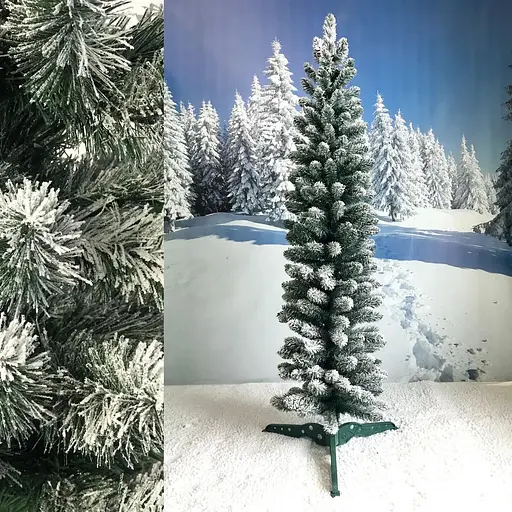 Ялинка Hvoya Альпійська вузька 180 см засніжена - фото 2