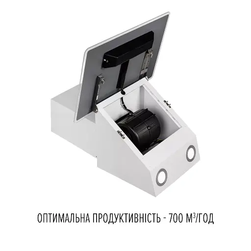 Вытяжка декоративная наклонная PERFELLI VIO 5HW BIANCO - фото 6