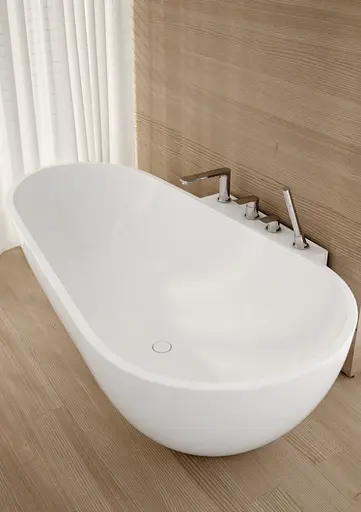 Змішувач для ванни Kohlman Texen хром на борт ванни QB244T Хром - фото 3