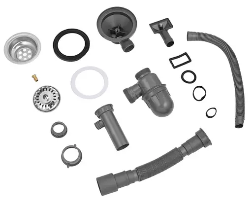 Кухонная мойка Kroner KRP Satin - 6350 (0,8 мм) (CV022779) - фото 8