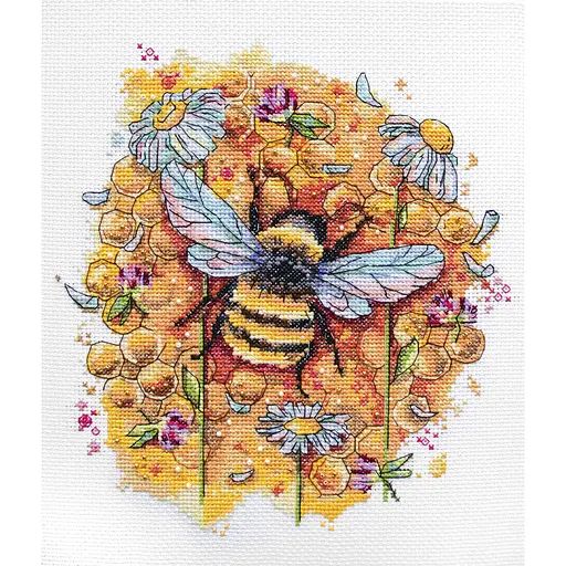 Набор для вышивания крестиком "Разнотравье" AH-086 25х20 см