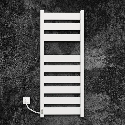 Електрична рушникосушарка Kosser Волс 1200x500 EL тайм. білий ДВЛ03ELW, Білий матовий, Ліве - фото 2