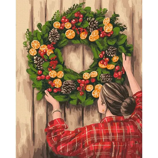 Картина за номерами Святковий декор Mykhailyshyna Daria Brushme 40x50 см кольорова 000276630