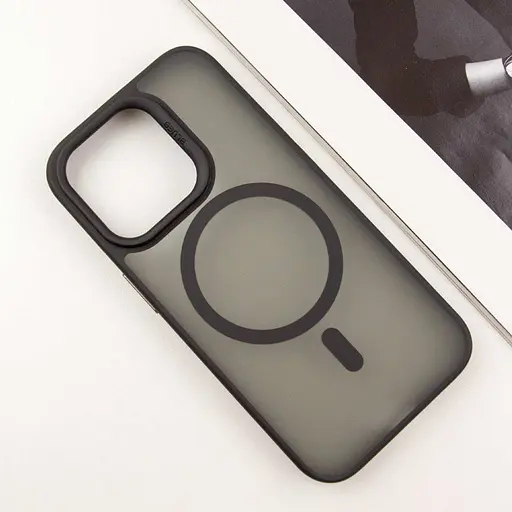 Чохол TPU+PC Blueo Skin Friendly Frosted with MagSafe для Apple iPhone 14 Pro 6.1 Чорний - фото 5