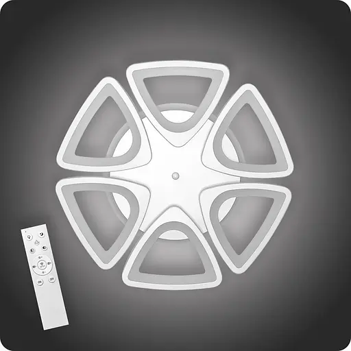 Люстра світлодіодна 517 Light 3color з пультом 120Вт Білий (01005) - фото 1