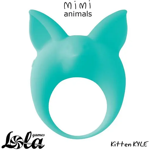 Виброкольцо Lola Games MiMi Animals Kitten Kyle 7.8 см зеленое - фото 3