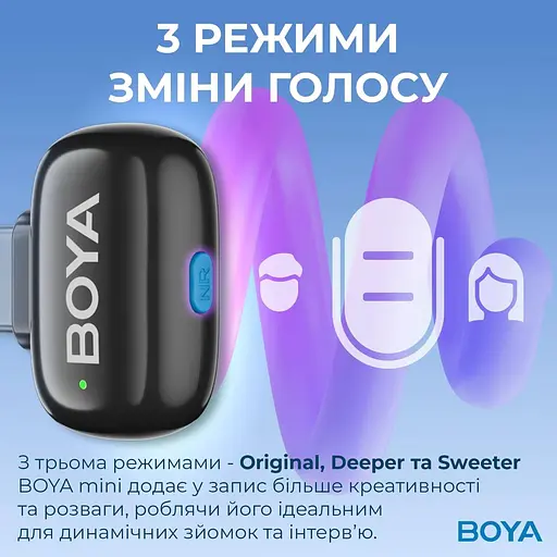 Мікрофон Boya mini-14 Type-C Black (mini-14) - фото 9