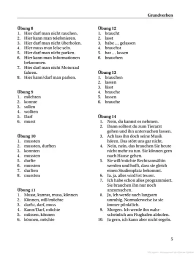 Grundstufen-Grammatik für Deutsch als Fremdsprache. Schlüssel - фото 5