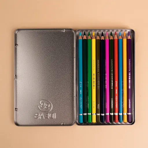 Набор карандашей акварельных 99IDEAS "Aqua Expert" 12 цветов, Botanical Set, металлическая коробка, 99AE-12BOT - фото 4