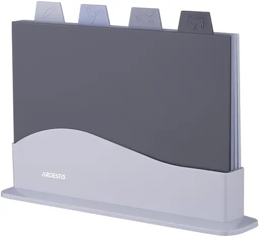 Набор кухонных досок на подставке Ardesto Fresh 23.8x33.8x7см 4 шт. (AR1404GB) - фото 2