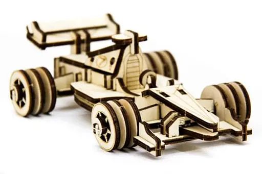 Дерев'яний конструктор Спортивний Болід 68 деталей - фото 1