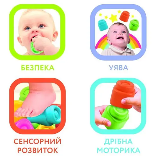 Розвиваюча іграшка Clementoni Sensory Ball серія Soft Clemmy (17689) - фото 4