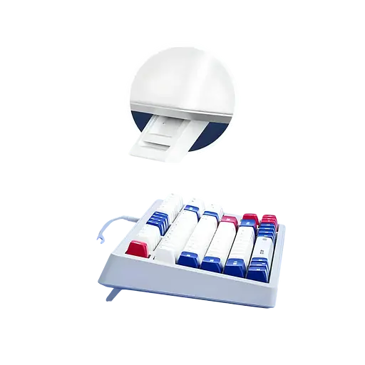 Клавіатура INPHIC K9 ENG White Blue - фото 3