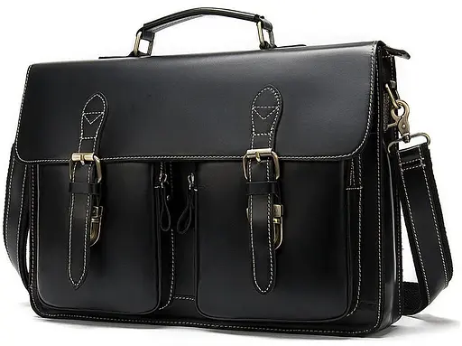 Чоловічий шкіряний портфель Vintage  40х26,5х8 см sum0012716 - фото 2