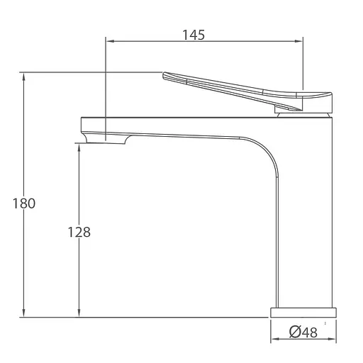 Змішувач для умивальника збройована сталь Gappo G1010-9 Графітовий хром - фото 5